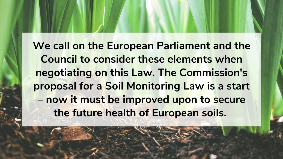 Joint statement on the European Commission Soil Law proposal